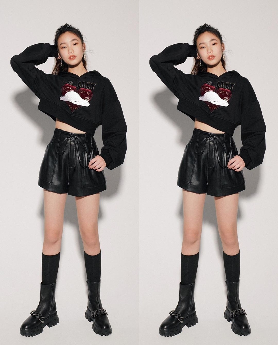 小s二女儿单独拍大片身材好，Lily笑容甜美曾被称为女版易烊千玺