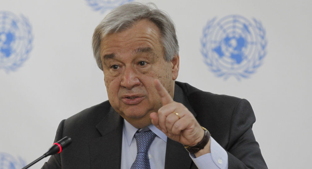 联合国秘书长更加担忧全球随着2大经济体分裂成2个部分