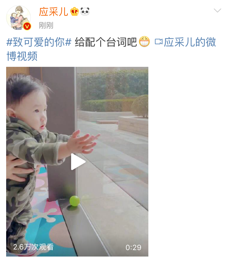 應采兒倆兒子上演“兄弟情深”戲碼，小小春帥氣，hoho可愛