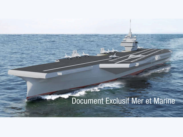 战力凶悍比肩超级航母！法国海军核巨舰方案敲