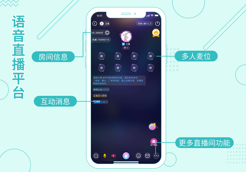 语音源码，语音直播平台搭建，语音APP系统开发