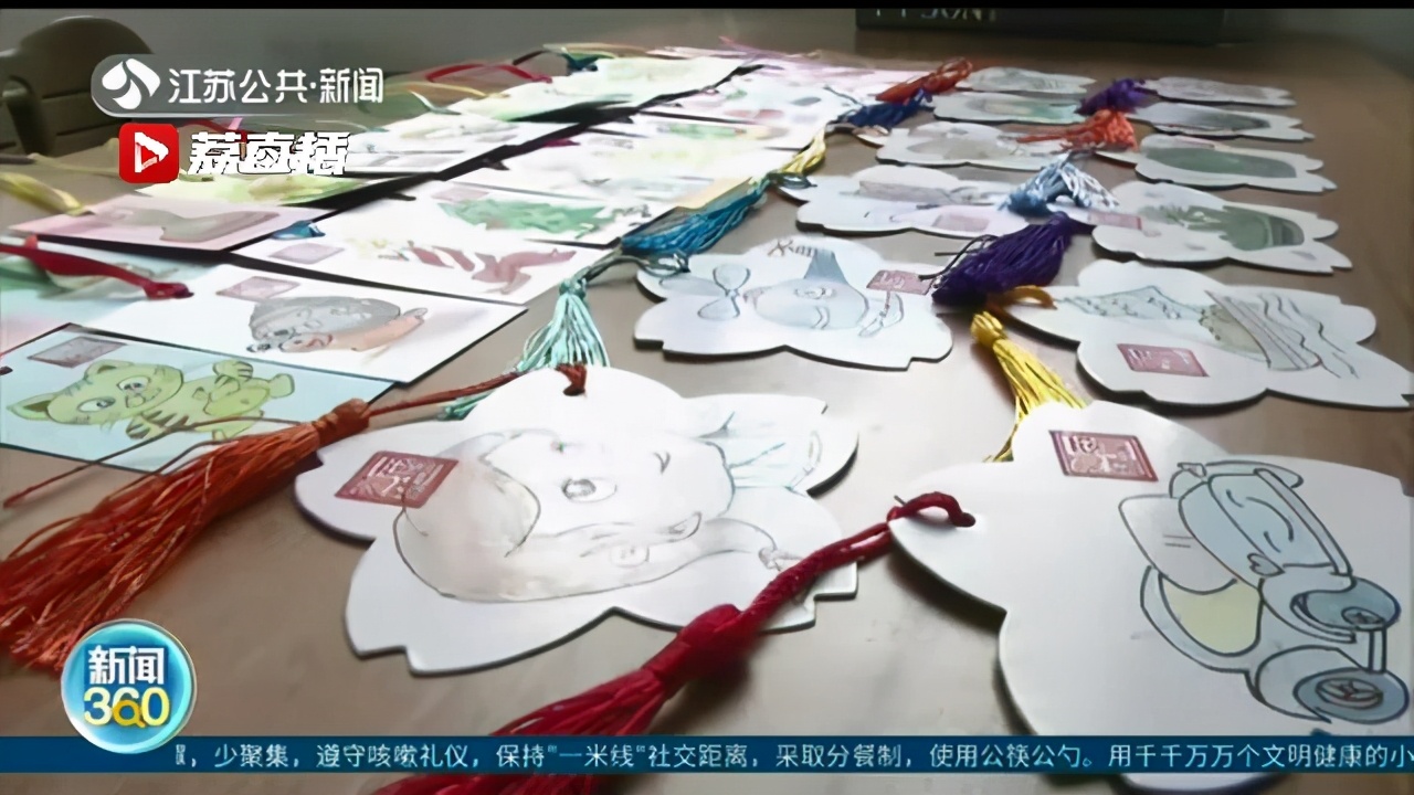 各个不重样，份份是鼓励！泰州一老师手绘96枚书签赠与学生