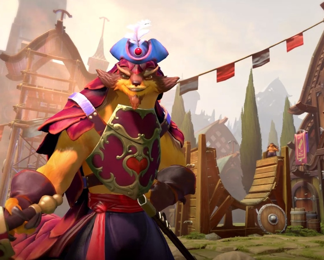 DOTA2穿搭推荐——石鳞剑士蓝颜面具+复仇之铳