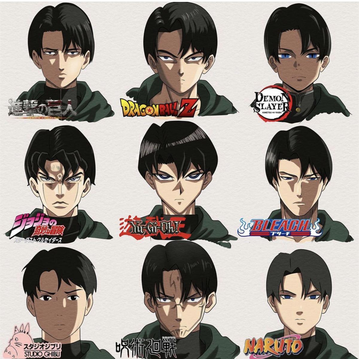 When the anime characters switch between different styles, Vegeta becomes a  giant, and Levi's looks high - iMedia