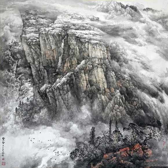 北派山水白石山专题作品巡回展在廊坊盛大启幕