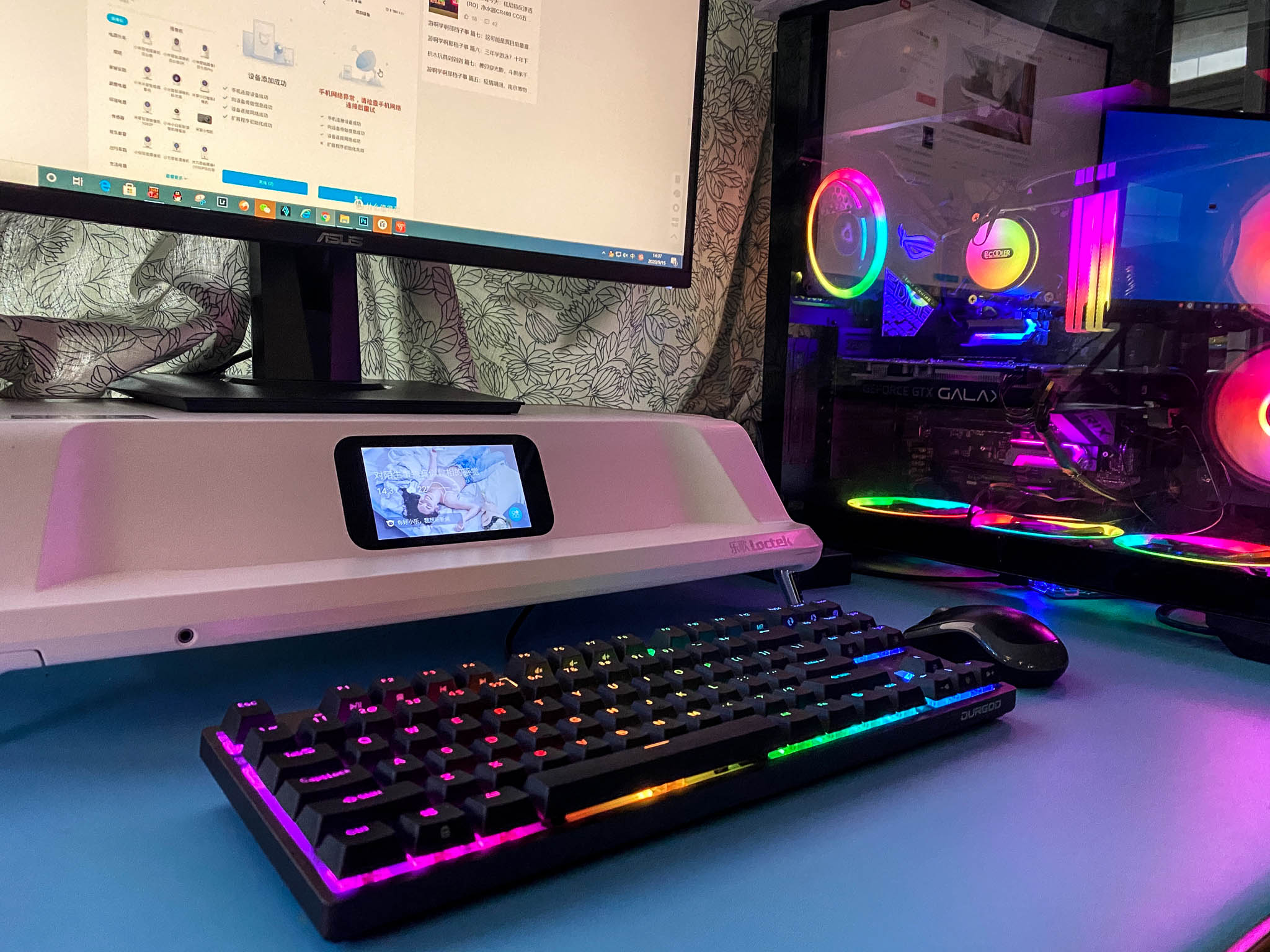 红轴好还是茶轴好？杜伽樱桃茶轴机械键盘RGB 款使用对比感受
