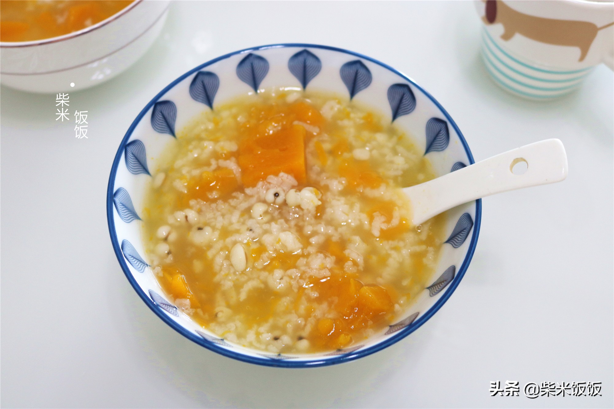 立秋前后多喝薏米粥，和南瓜一起煮，热量低，清甜滋润更好喝