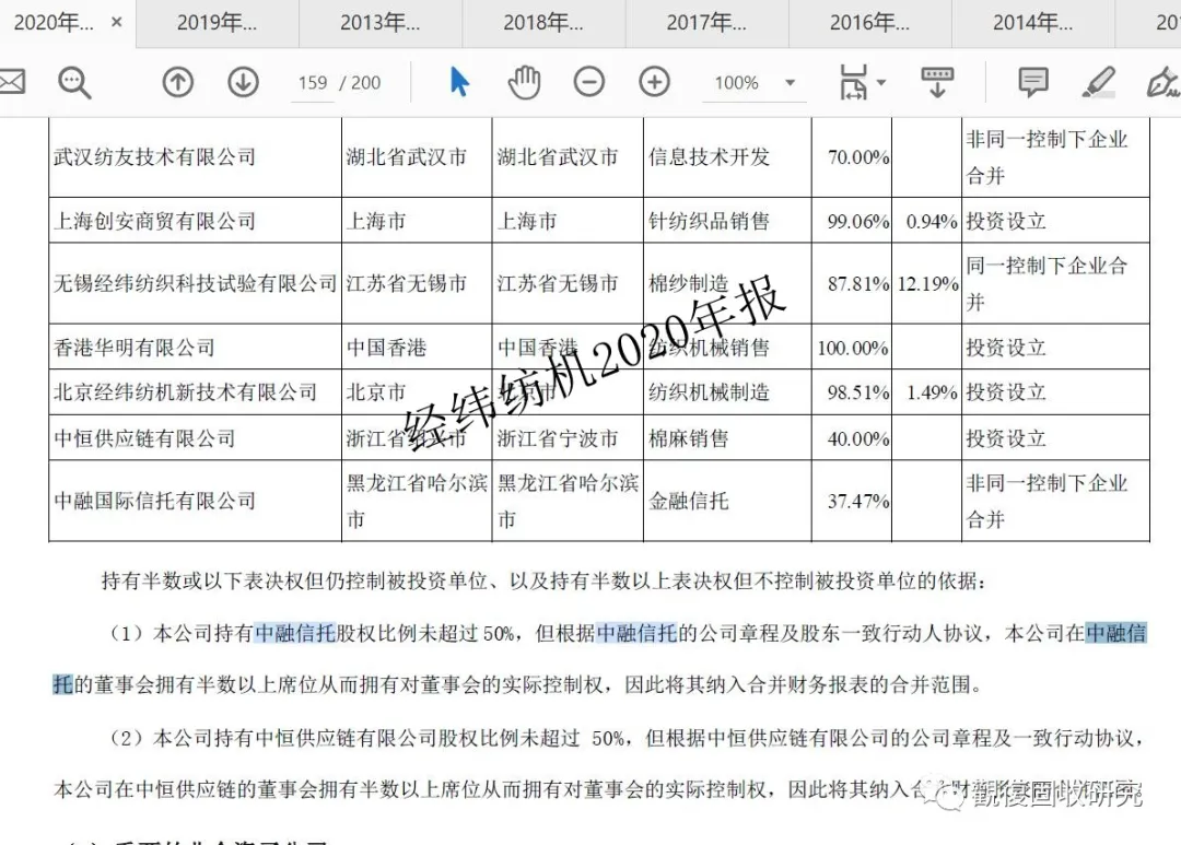 央企经纬纺机:中融信托我吃定了,耶稣也留不住它,我说的