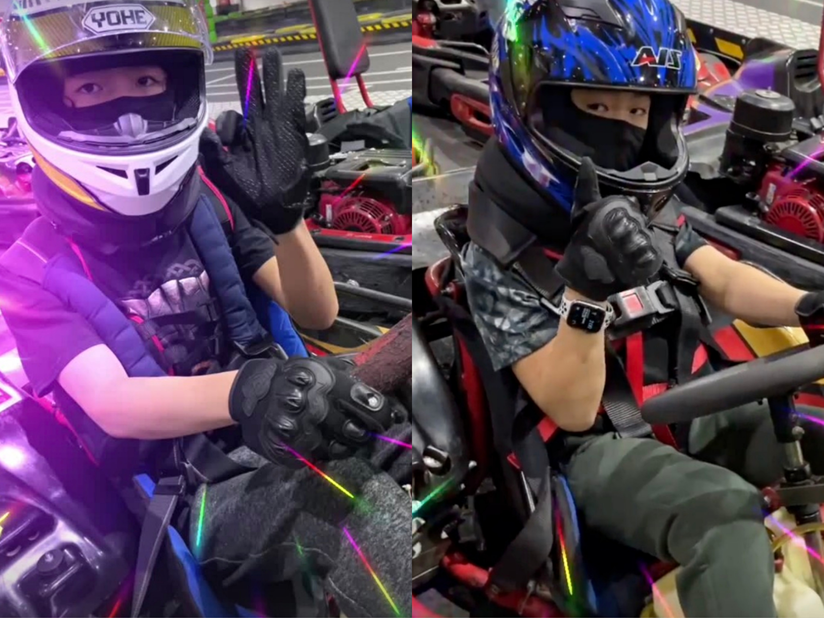 張柏芝曬合影，兩個兒子開心比耶，母子三人清一色大長腿太出眾