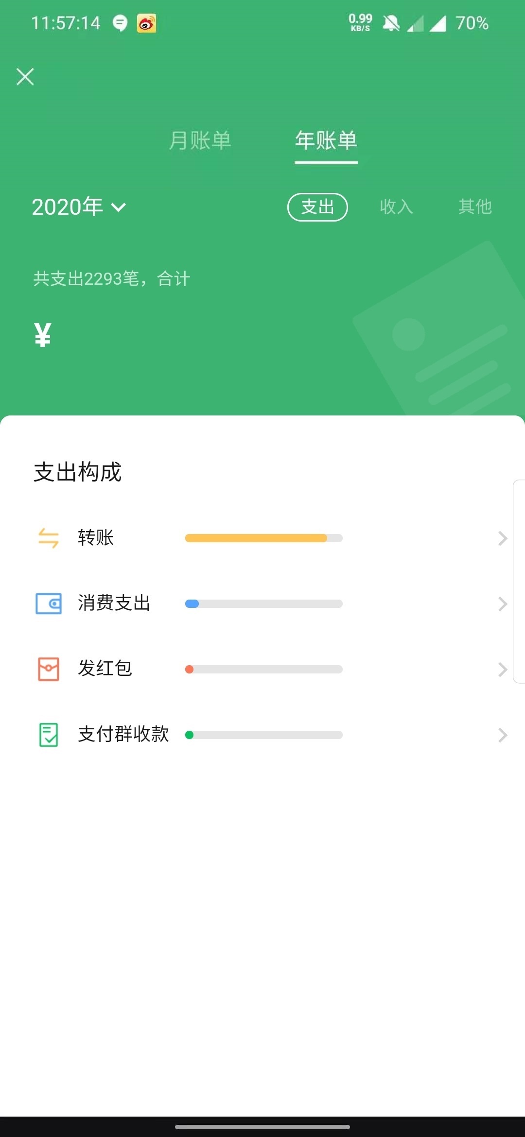 2020 微信年度账单已出，快来看看你今年花了多少