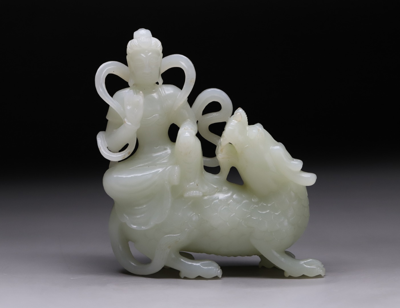 精品和田玉观音菩萨