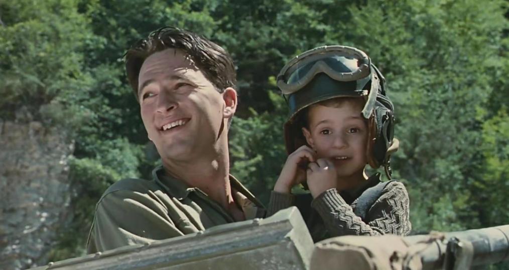 "Life is Beautiful" Guido has to convince his children that he is in