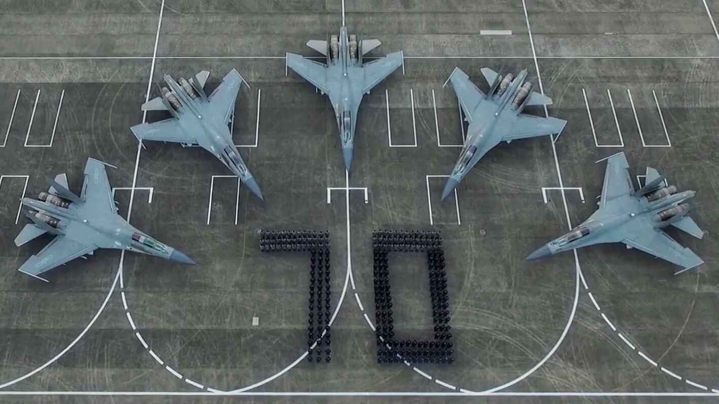 换个角度看国产战斗机从歼5到歼20这次的航拍画面齐了