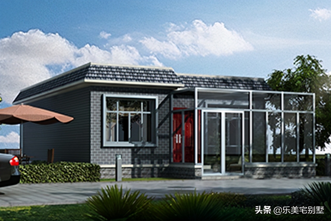 10款一层平房自建别墅设计图小房子也可以有大排面