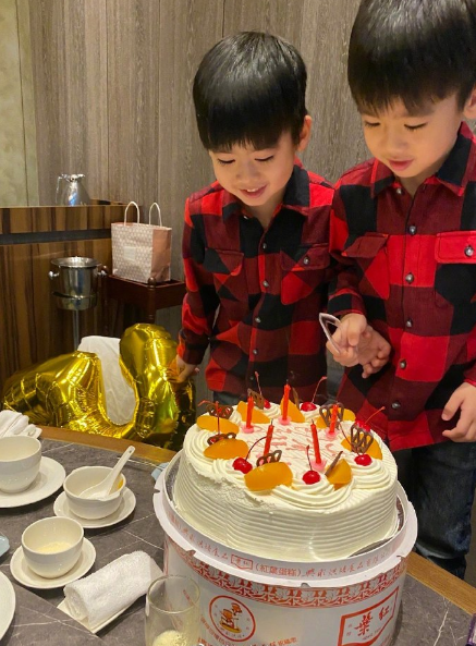 林志颖：为异卵双胞胎爱子5岁庆生，一个长得像