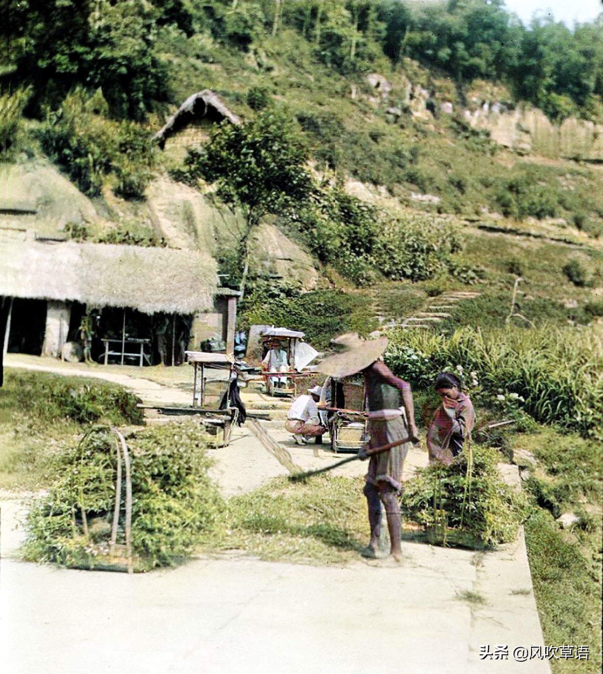 Tongliang, Chongqing, Sichuan in 1917, reproduced the real scene of the ...