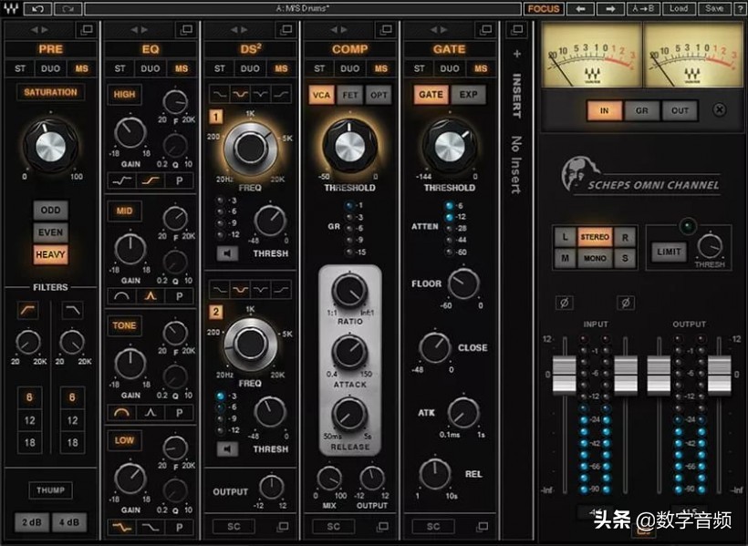 Waves超神合体通道条scheps Omni Channel介绍 中字视频 数字音频