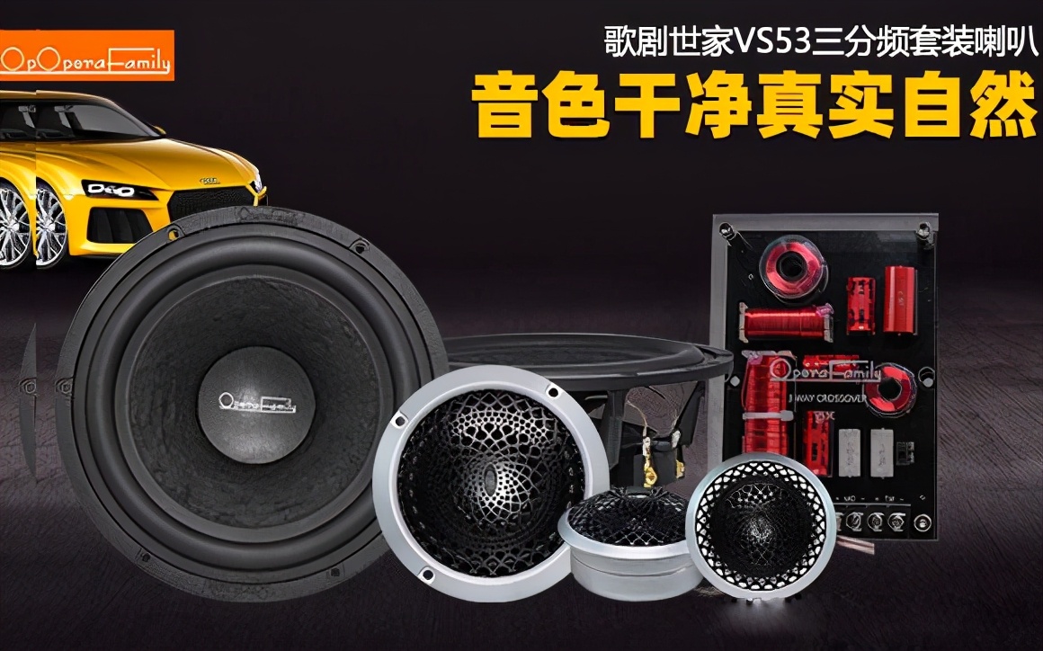 歌剧世家VS 53三分频套装喇叭 音色干净真实自然