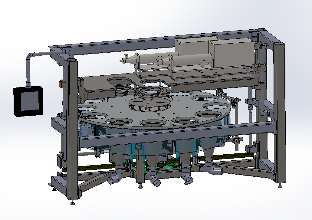 双工位灌装机三维模型3D图纸 Solidworks设计