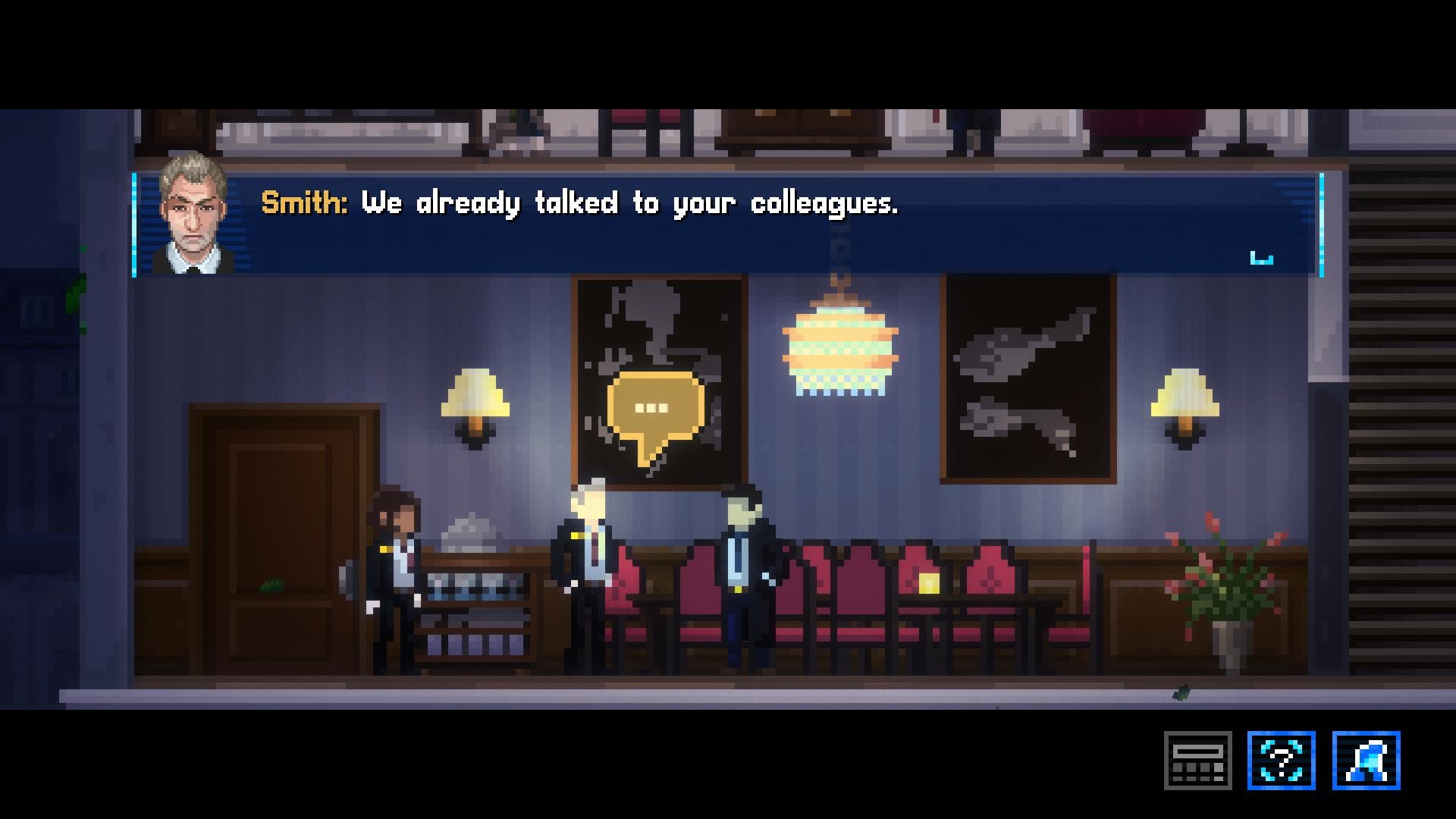 一款像素风格的侦探推理游戏