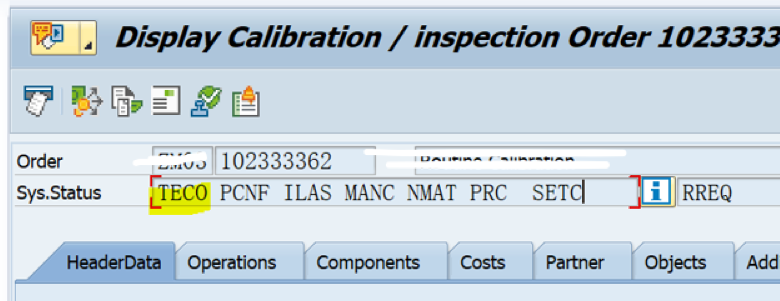 SAP PM 初级系列21 - 一个技术关闭的维修工单不能再被修改了