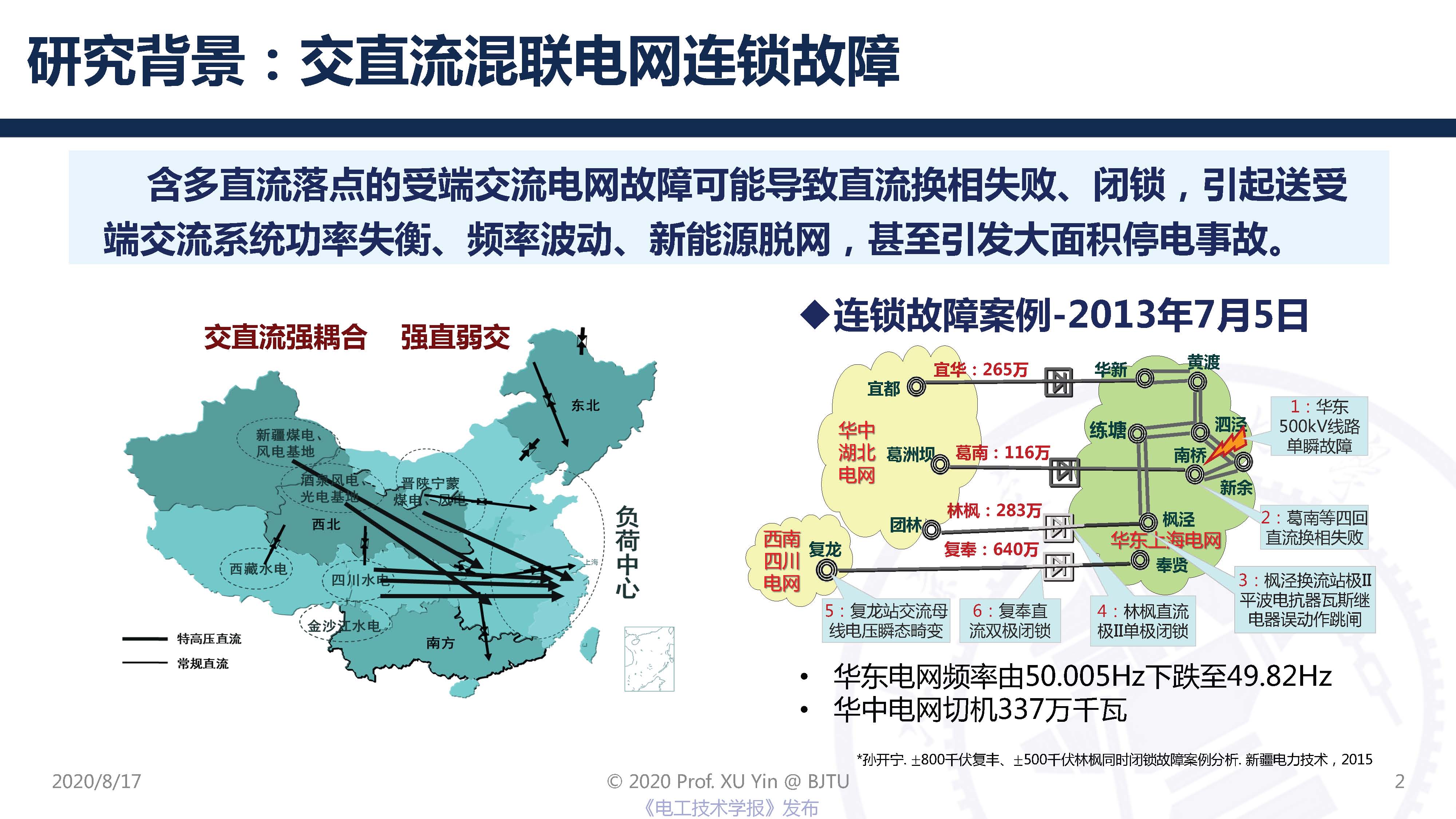 北京交通大学许寅教授：高压直流输电系统动态平均化建模及应用