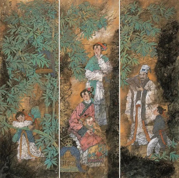 柔美多姿，仪态万方——著名画家徐惠泉以工笔重彩将东方女性的美跃然纸上