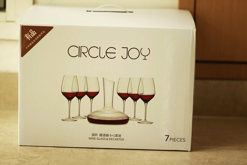 晶莹透亮 雅致圆润 Circle Joy水晶酒杯醒酒器6+1套装