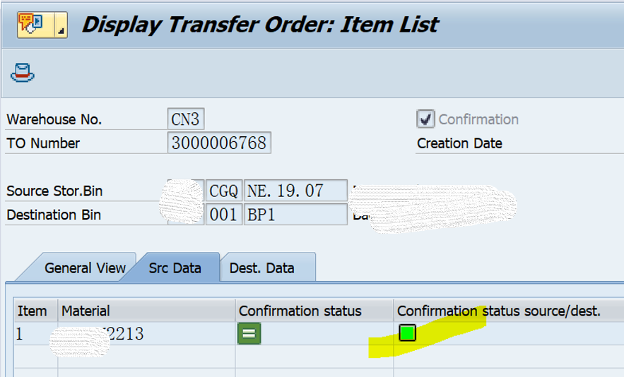 SAP WM 能否使用LT12去確認一個需要2-step法確認的TO單？