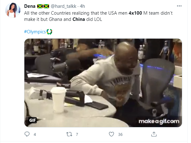 男子4X100中国晋级美国出局，美网友破防：竟然被