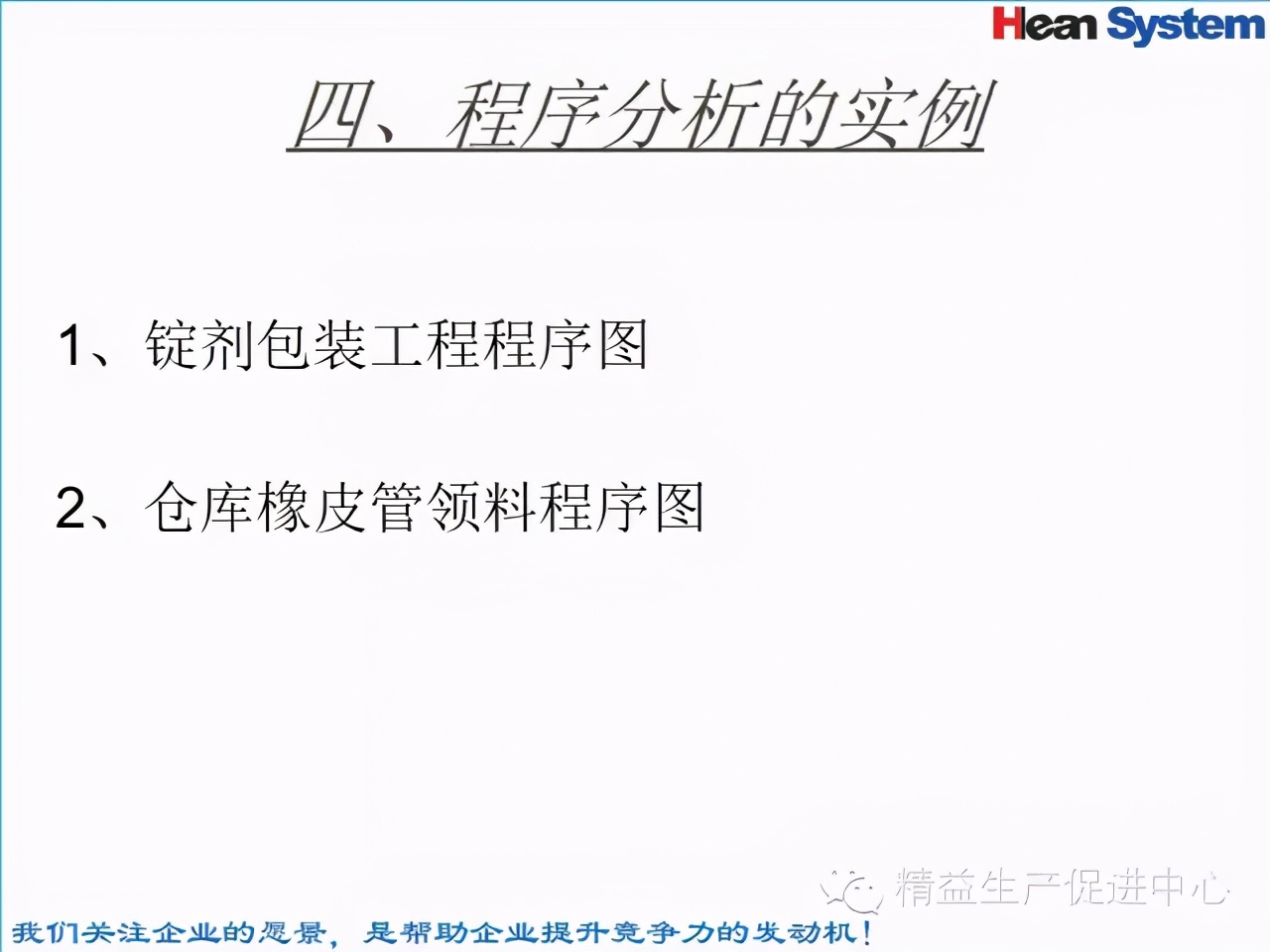 「精益學堂」標準工時設定與工作改善（四）