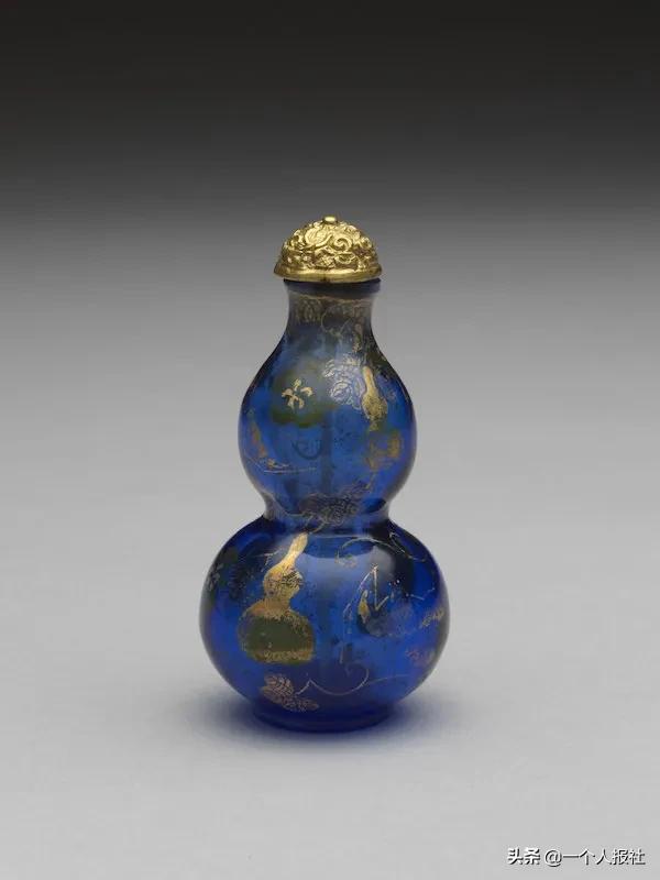 故宮鼻煙壺選萃　国立故宮博物院 國立故宮博物院>精選賞析>玻璃內繪行旅圖鼻煙壺