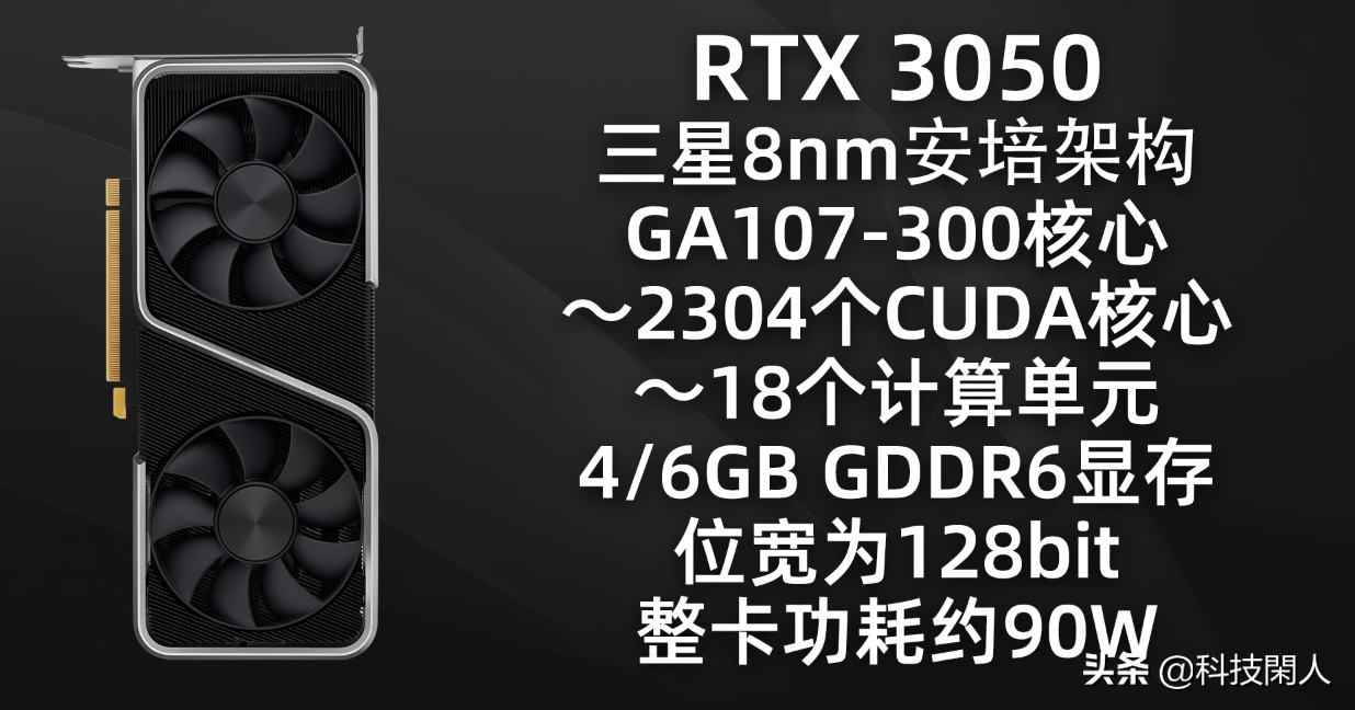Nvidia RTX3050千元级光线追踪显卡即将发布