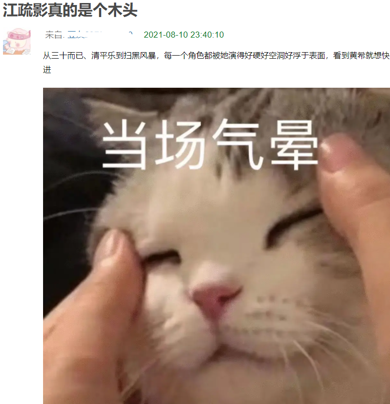 《扫黑风暴》女演员演技排行：江疏影表现不如新人，车晓意外出彩