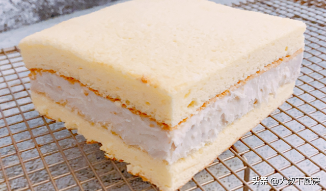 芋头控的最爱！大叔教你改良版芋泥蛋糕，香甜松软，比奶油热量低