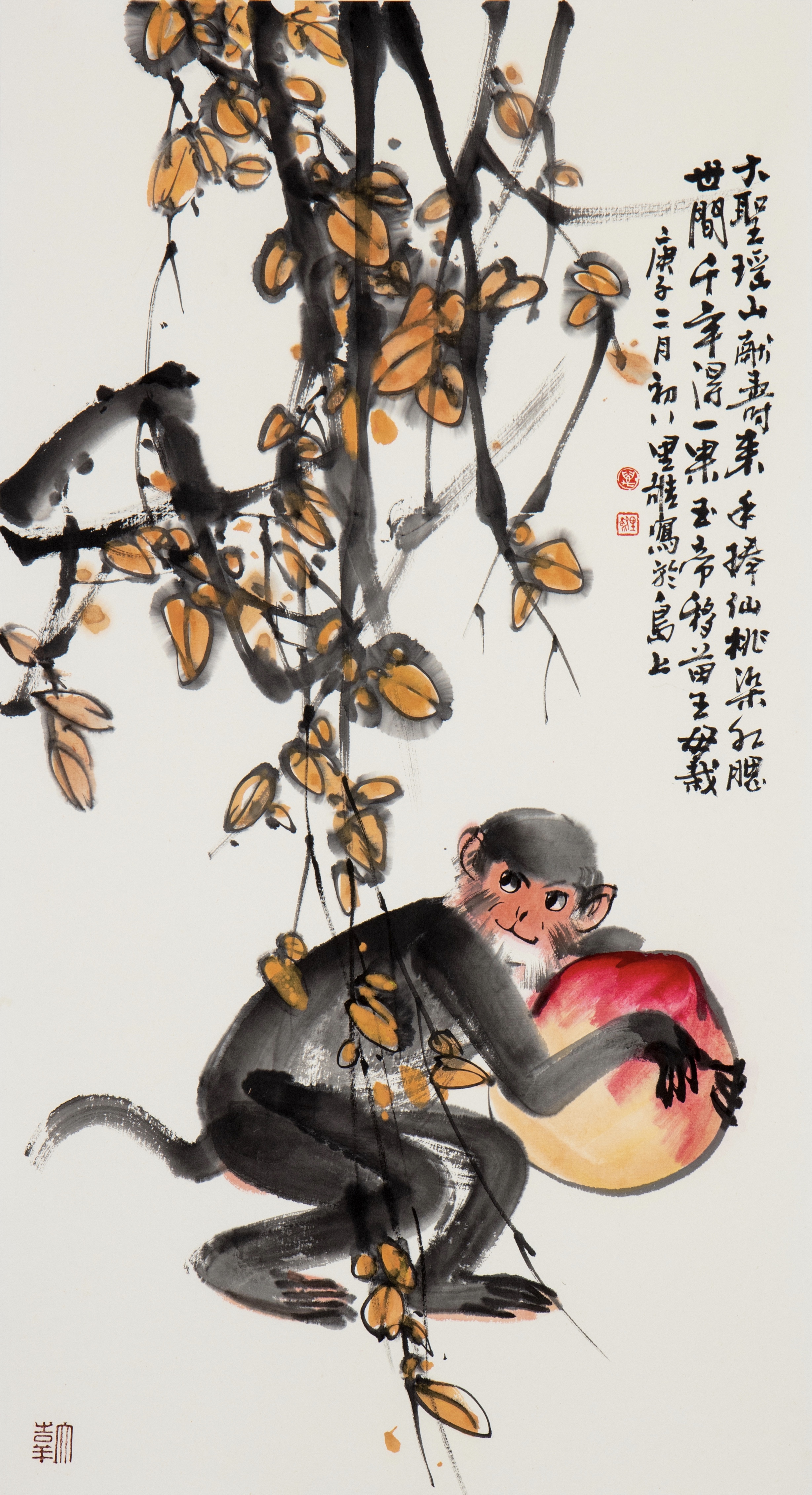 水墨画|平分秋色，阳阳说画国庆中秋书画展——国泰民安