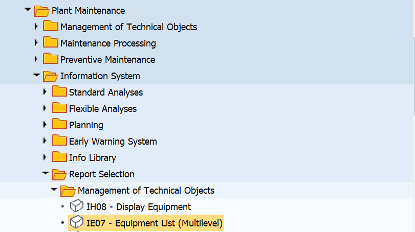 SAP PM入門系列21 - IE07 裝置清單