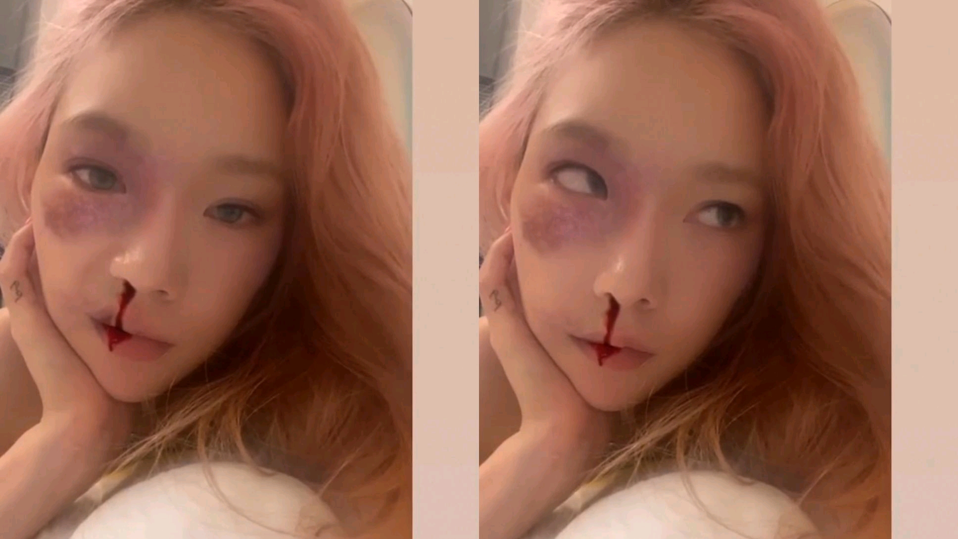 泰妍，突如其來的獵奇自拍，韓國人：真的要去精神病院了