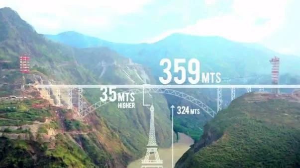印度基建超越中国？印度号称即将建成359米高大桥，完胜中国？