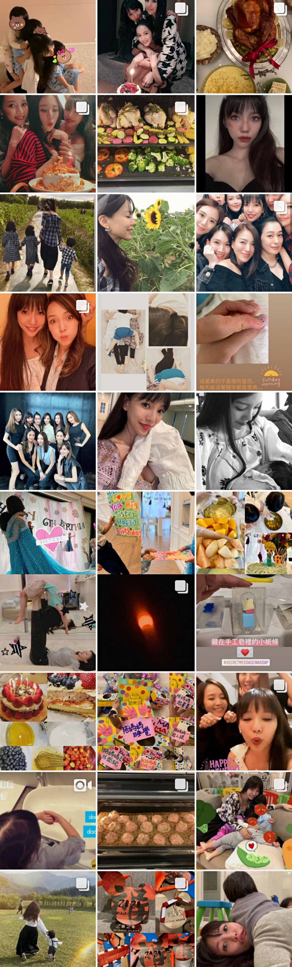 王力宏妻子李靚蕾專心帶娃，與三個兒女做手工，未受周群言論影響