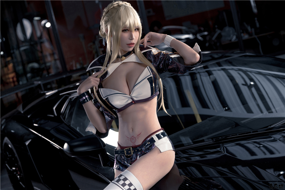 【cosplay】爱老师_PhD作品合集精选丨玛修-黑枪呆-同人赛车