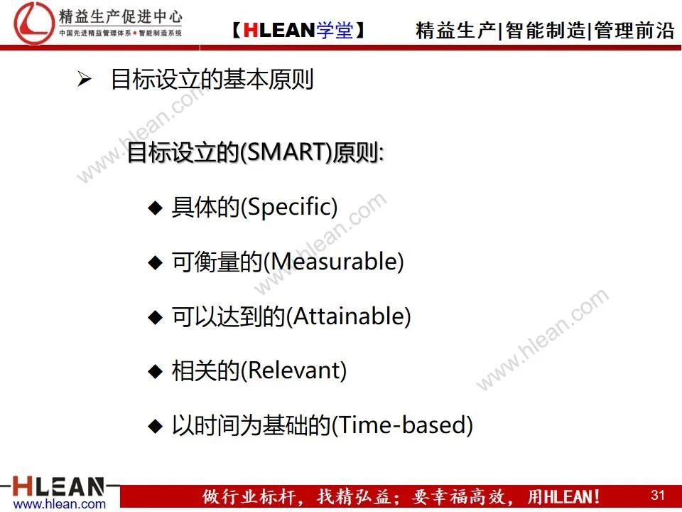 「精益学堂」目标管理与工作计划制定（上篇）