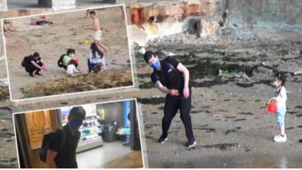 郭富城顧家，事業忙也陪孩子玩泥沙，方媛照顧郭詠希夫妻配合默契