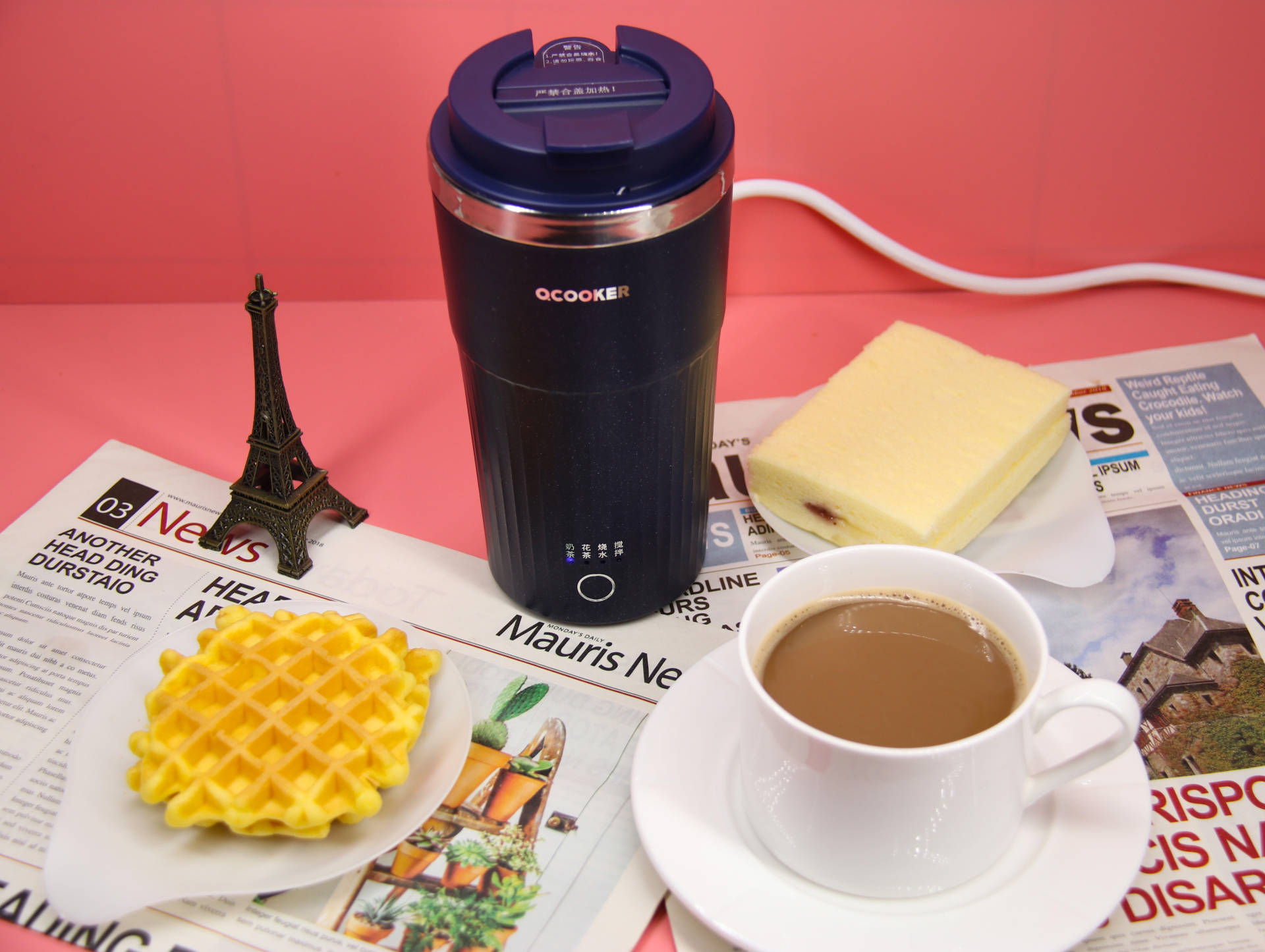 奶茶的乐趣，喝了才知道！圈厨便携式奶茶机，自己做更美味