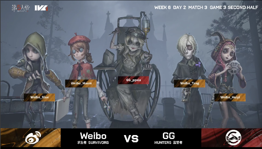 第五人格2021IVL夏季赛常规赛 GG vs Weibo第三局