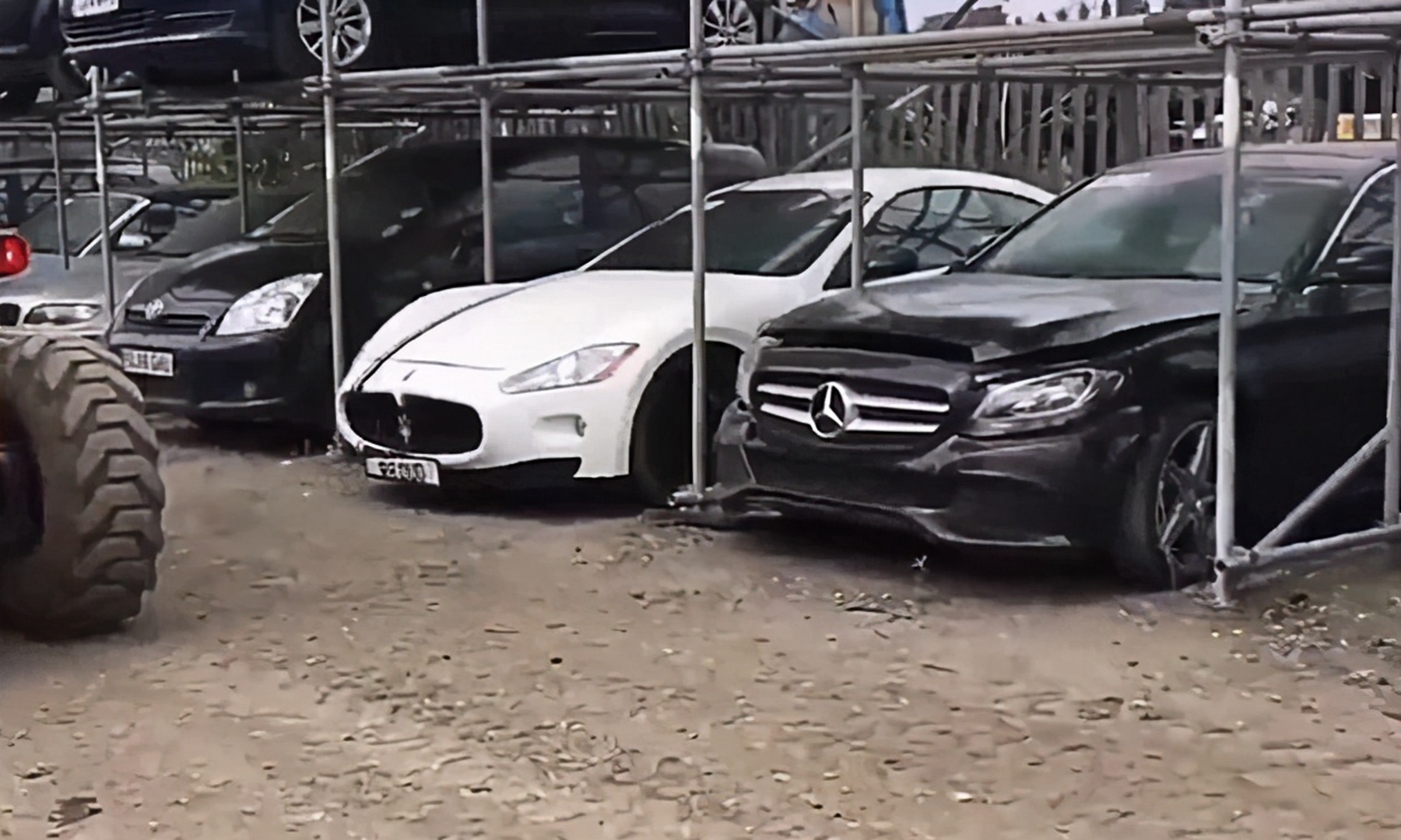 RollsRoyce Benz is everywhere in a "luxury car cemetery" in Dubai. The