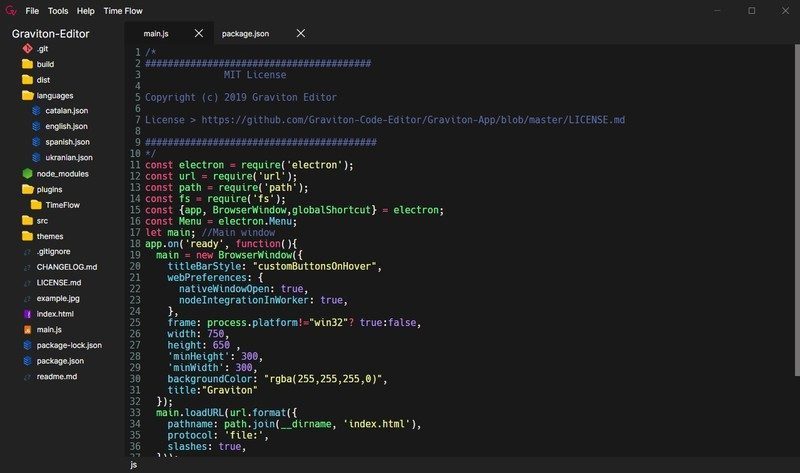 Graviton：极简的开源代码编辑器