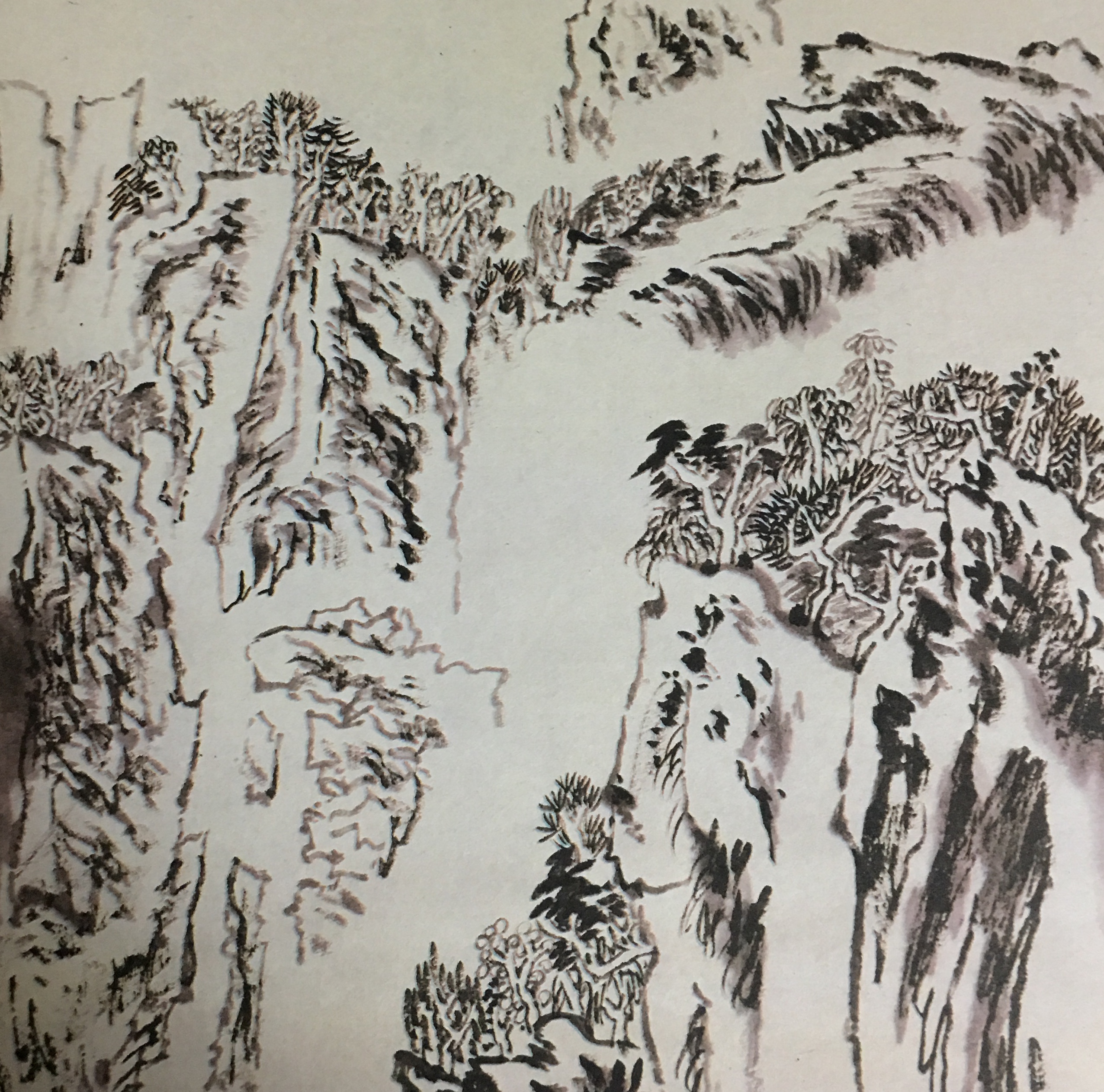 手把手教您画一张传统国画山水