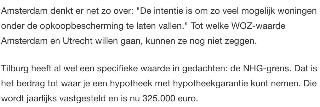 荷兰房产“限购令”提前落地！投资者或不可再购买中低等价位房