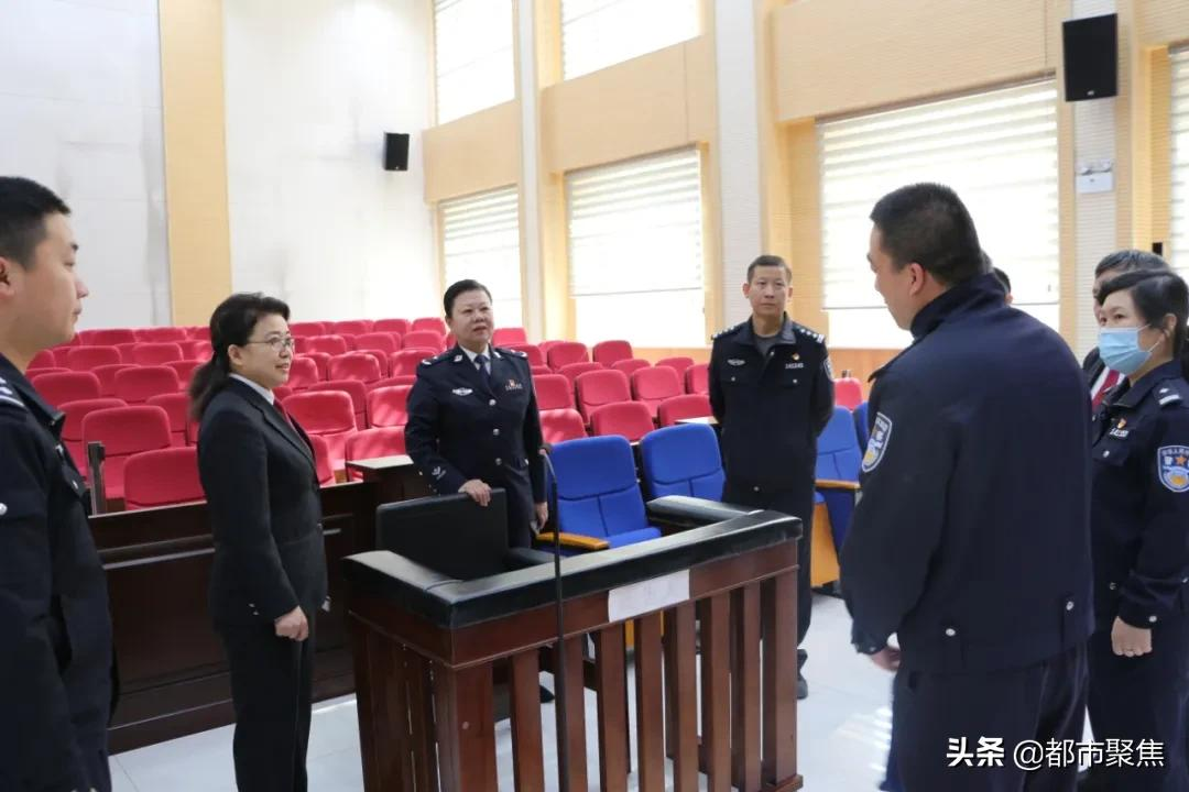 省高院法警总队总队长任晓琴一行莅临黎城法院检查指导“六专四室”规范化建设和司法警务工作